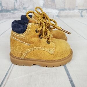 2/$25 Smartfit Toddler Suede Work Boots Tan Size 2  Unisex